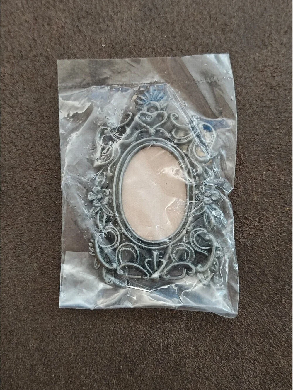 1970s/80s Pewter Tone Ornate Baroque/Victorian/Rococo Style Picture Frame NOS